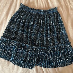 Topshop Vibrant Blue and Black Skirt